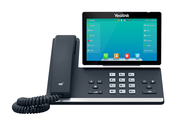 Yealink Gigabit IP Phone with 7" Touch Display, USB Port, built-in Wi-Fi and Bluetooth, excludes PSU SIP-T57W