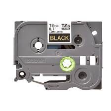 Brother TZ344 Gold on Black