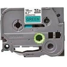 Brother TZ741 Black on Green