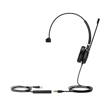 Yealink Dual USB-C Headset with leatherette ear cushions and in-line call control, USB and 3.5mm connection, MS Teams certified