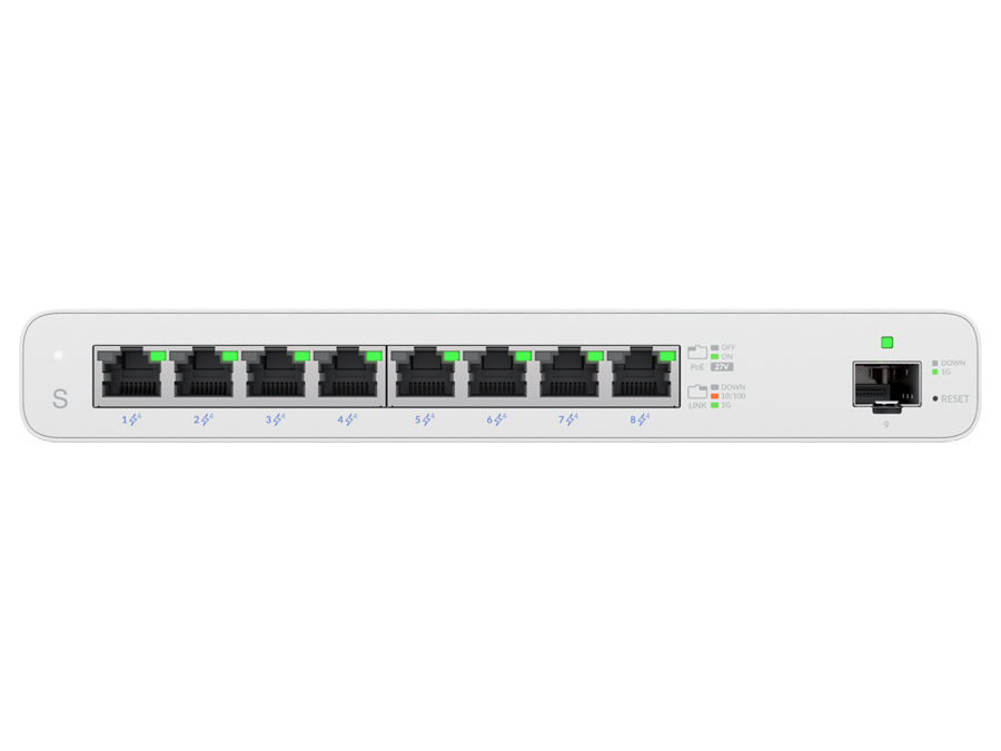 Ubiquiti UISP Switch 8 Port Gigabit PoE 110W 1SFP